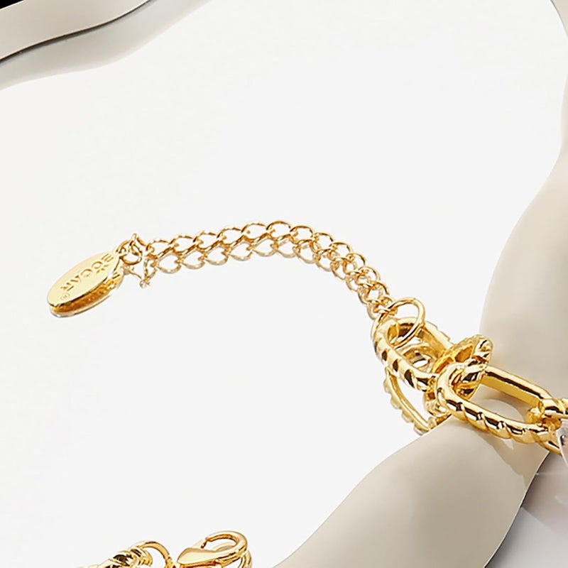 Bocar Statement Chunky Acrylic Cuban Choker Necklace Fashion Bib Collar Chain Necklace for Women(NK-10666) - Image 5